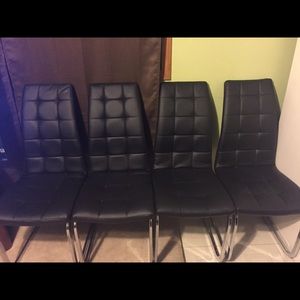 Set of Black chairs